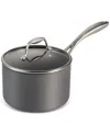 Tramontina Hard-anodized Aluminum 3-qt Covered Saucepan In Charcoal