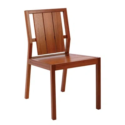 Tramontina Lanati Chair – Fsc-certified Jatoba Wood With Wood Backrest In Brown Wood