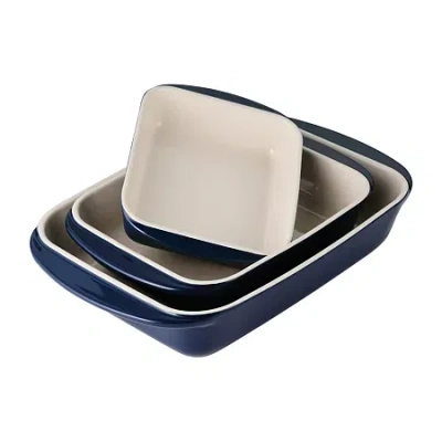 Tramontina Mae 3-pc. Non-stick Bakeware Set In Blue
