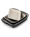 Tramontina Mae Porcelain Enameled 3-piece Bakeware Set In Black