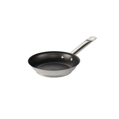 Tramontina Non Stick Stainless Steel (18/10) Frying Pan In Stainless Steel,black