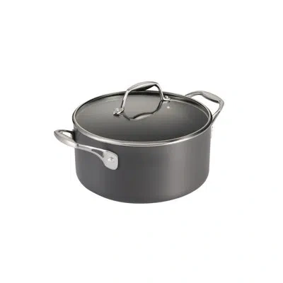 Tramontina Onyxpro 5-quart Hard Anodized Nonstick Dutch Oven With Lid In Gray