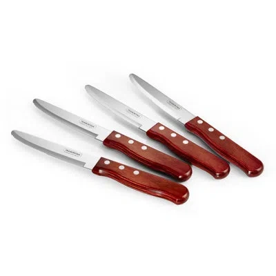 Tramontina Porterhouse Steak Knife Set In Red