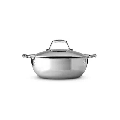 Tramontina Signature 4 Qt Tri-ply Clad Covered Universal Pan In Silver