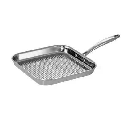 Tramontina Signature Tri-ply Clad 11" Grill Pan In Silver