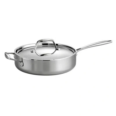 Tramontina Signature Tri-ply Clad 3 Qt. Saute Pan With Lid In Stainless Steel