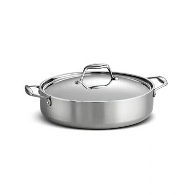 Tramontina Signature Tri-ply Clad Stainless Steel 6-quart Braiser Pan With Lid, Induction-ready, Dishwasher-saf