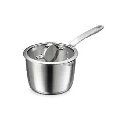 Tramontina Tempo Tri-ply Base Stainless Steel Sauce Pan With Glass Lid, Induction-ready Saucepan, Oven-safe, Di