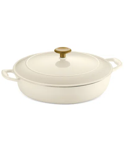 Tramontina Tramotina Enameled Cast Iron 4-qt. Covered Braiser In Ivory