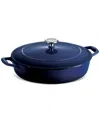 Tramontina Tramotina Enameled Cast Iron 4-qt. Covered Braiser In Navy