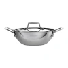 Tramontina Utsava Stainless Steel 1.8-qt. Kadai With Lid In Silver