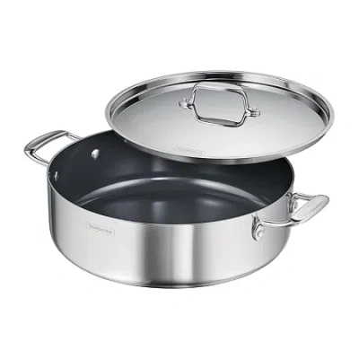 Tramontina Utsava Stainless Steel 5-qt. Covered Casserole In Silver