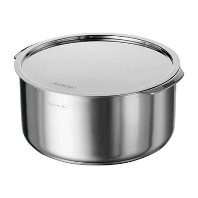 Tramontina Utsava Stainless Steel 5.75-qt. Tope With Lid In Silver