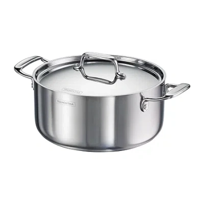 Tramontina Utsava Stainless Steel 6.5-qt. Covered Casserole In Silver