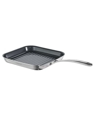 Tramontina Utsava Tri-ply Clad Stainless Steel 8" Grill Pan In Silver