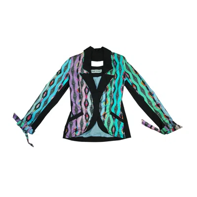 Tramp In Disguise Women's Astere Print Blazer In Black