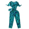 Tramp In Disguise Women's Blue Molpe Jumpsuit In Turquoise In Blue