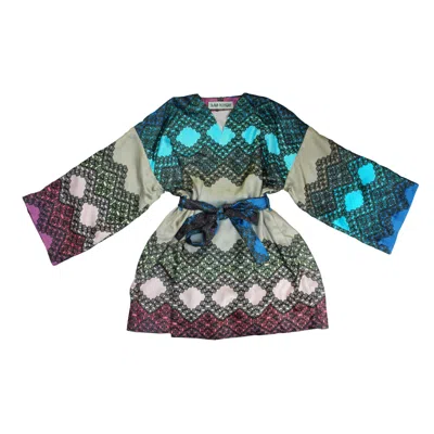 Tramp In Disguise Women's Caramelo Printed Kimono In Multi