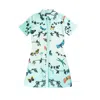 Tramp In Disguise Women's Green Carmela Shirt Dress In Green