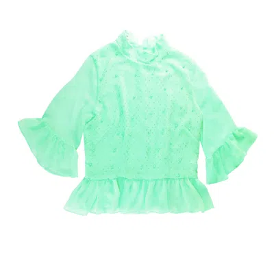 Tramp In Disguise Women's Green Lyl Blouse