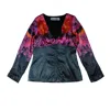 Tramp In Disguise Women's Pink / Purple Lava Blouse Jacket In Pink/purple