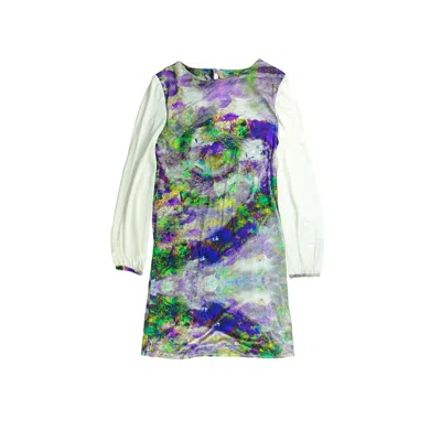 Tramp In Disguise Women's Printed Tammy Silk Jersey Dress In Multi