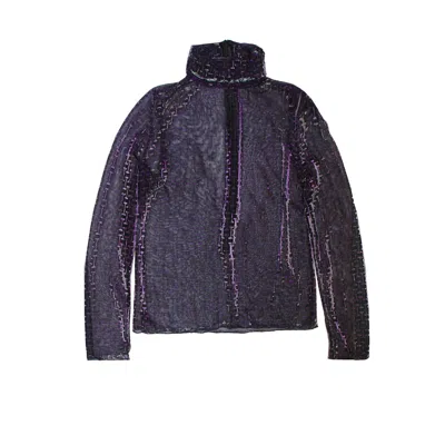 Tramp In Disguise Women's Purple Merak Turtleneck Top