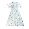 Tramp In Disguise Women's White Mechan Shirt Dress In White