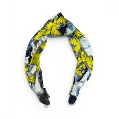 Tramp In Disguise Women's Yellow Erin Knotted Headband In Multi