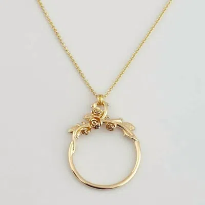 Tramps+thieves Women's Love Is A Rose Necklace In Gold