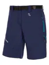 Trangoworld Assy Belted Hiking Shorts In Blue