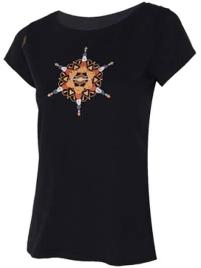 Trangoworld Mandala T-shirt In Black