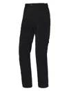 Trangoworld Zip-pocket Convertible Trousers In Black