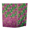 Transcend Green / Black / Pink Roses & Thorns Vintage Kantha Throw In Purple