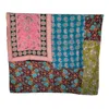 Transcend Indigo Garden Vintage Kantha Throw In Multi