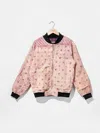 Transcend Pink Men's Reversible Kantha Bomber - Darian - M In Pink