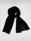 Transcend Women's Cashmere Scarf - Self Design Black In Black