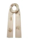 Transcend Women's Cashmere Scarf - White Maple In Gray