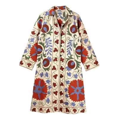 Transcend Women's Gul Coat - The Pomegranate Garden - M In Red