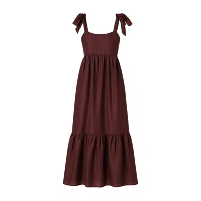 Transcend Women's Lily Dress Plain Brown