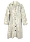 Transcend Women's Malika Coat - White On White Embroidery In White