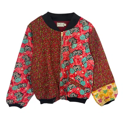 Transcend Women's Nadia Bomber Jacket In Red