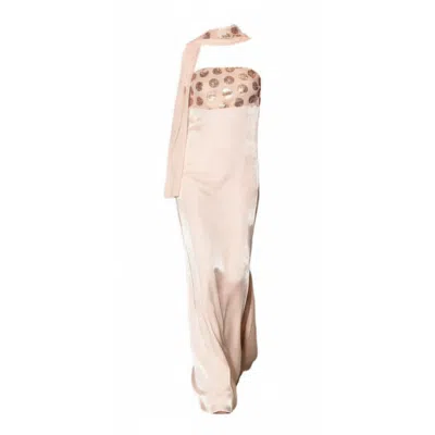 Transcend Women's Neutrals Aurora Gown In Pink