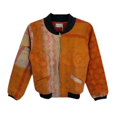 Transcend Women's Yellow / Orange Nadia Bomber Jacket
