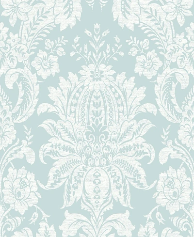 Transform Damask Peel And Stick Wallpaper In Duck Egg