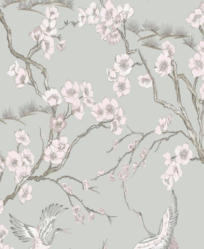 Transform Heron Peel And Stick Wallpaper In Gray