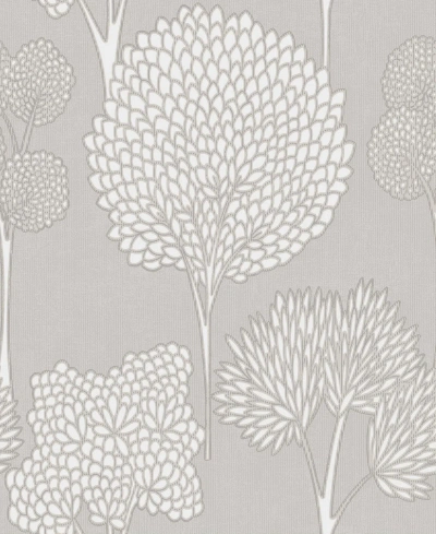 Transform Serene Trees Peel And Stick Wallpaper In Neutral