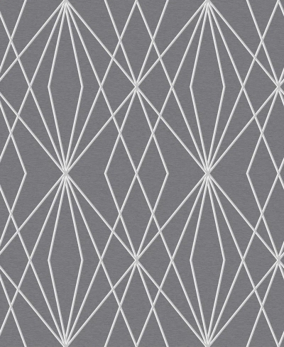 Transform Trellis Peel And Stick Wallpaper In Gray