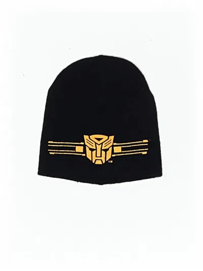 Pre-owned Transformers Kids' Beanie Hat In Black
