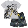 Transformers T-shirt & Athletic Mesh Shorts Set In Gray